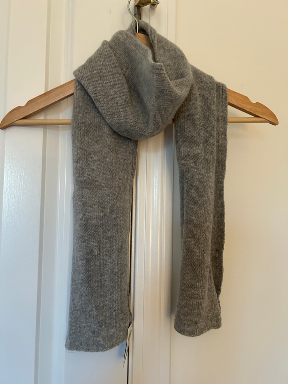 NWT All-season Portolano Heather Gray Cashmere Scarf